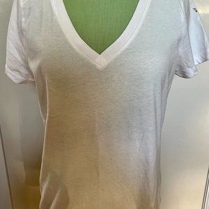 Mossimo Supply  Co. White v neck t shirt size large